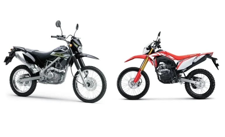 perbandingan  mesin kawasaki D-Tracker 150 Honda CRF250L.