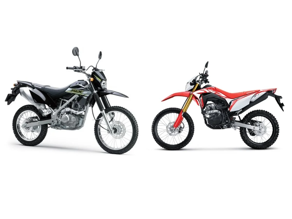 perbandingan  mesin kawasaki D-Tracker 150 Honda CRF250L.
