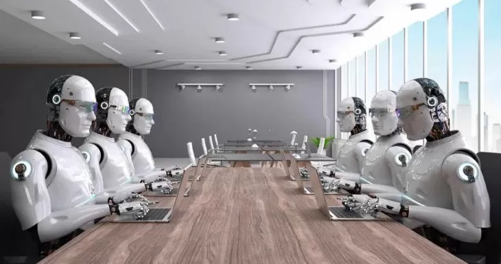 China Khawatir Gelembung Robot Humanoid